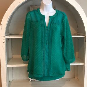 Romy. Sheer and cute blouse with matching tank